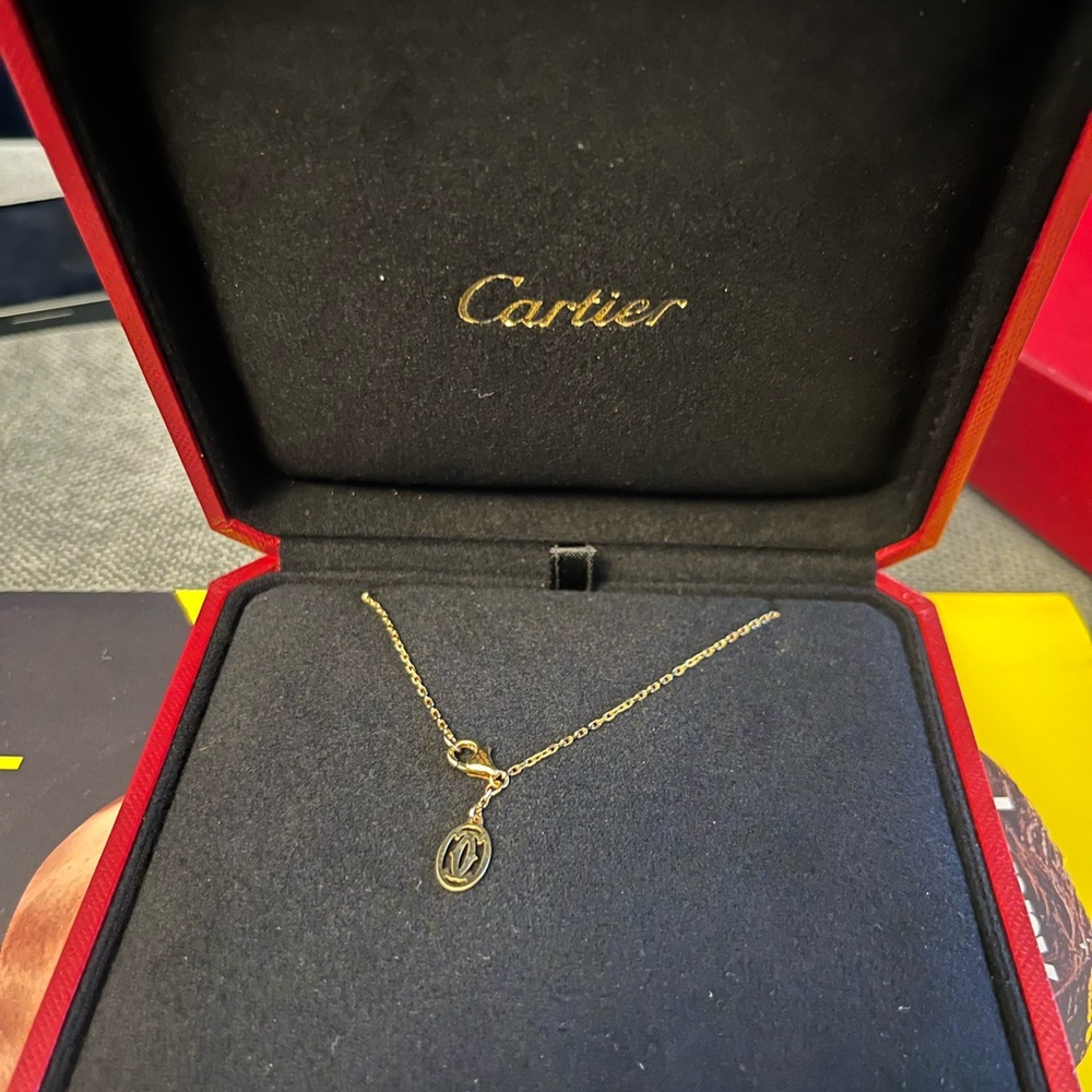 Cartier chain necklace. Never worn with original box